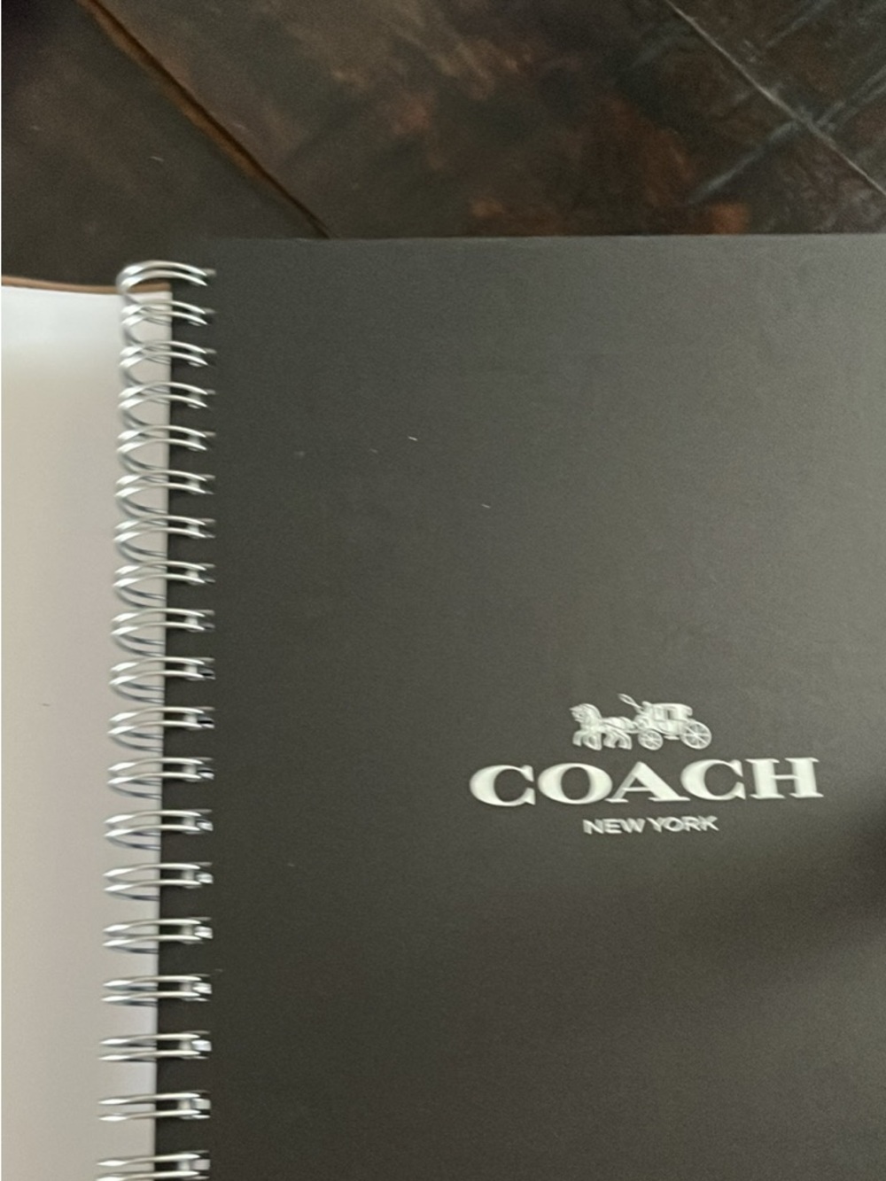 NWT Coach Black and White Heritage Notebook - Picture 2 of 3